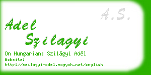 adel szilagyi business card